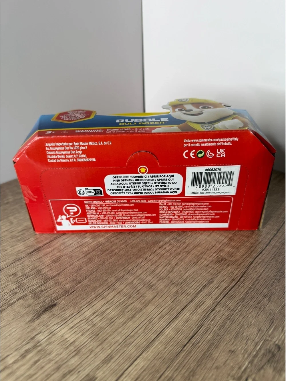 PAW Patrol Rubble Bulldozer Vehicle Toy with Rubble Figure